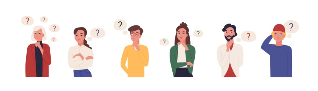 people deciding cartoon