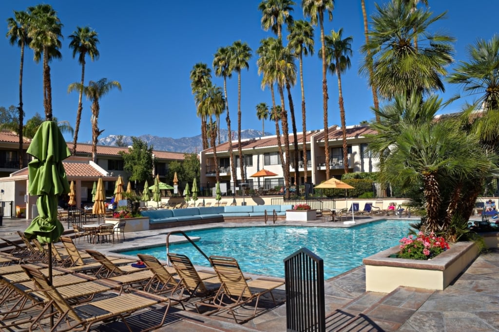 pool at the welk resort in palm springs