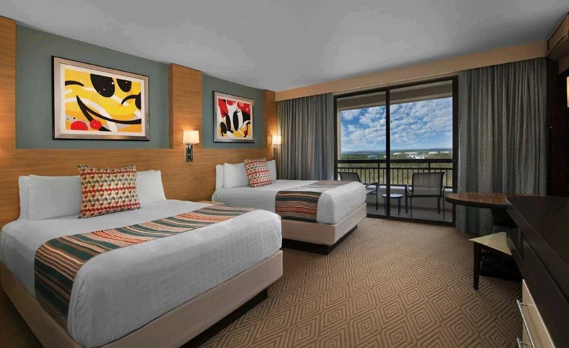 Disney’s Bay Lake Tower At The Contemporary Bedroom