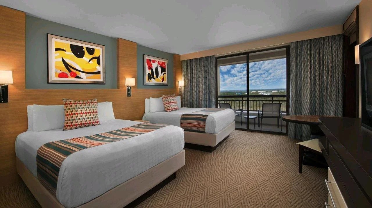 Disney’s Bay Lake Tower At The Contemporary Bedroom