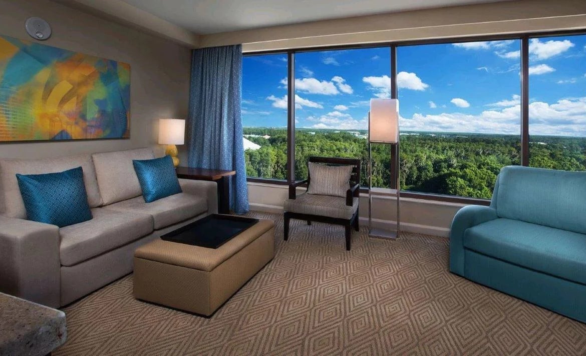 Bay Lake Tower Living Room Disney Vacation Club Resorts