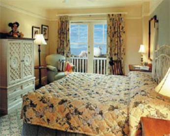 guest bedroom at beach club villas