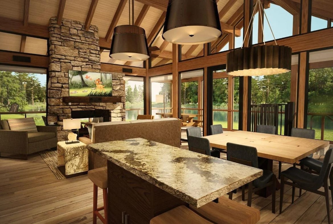 Copper Creek Villas & Cabins At Disney’s Wilderness Lodge Living Room