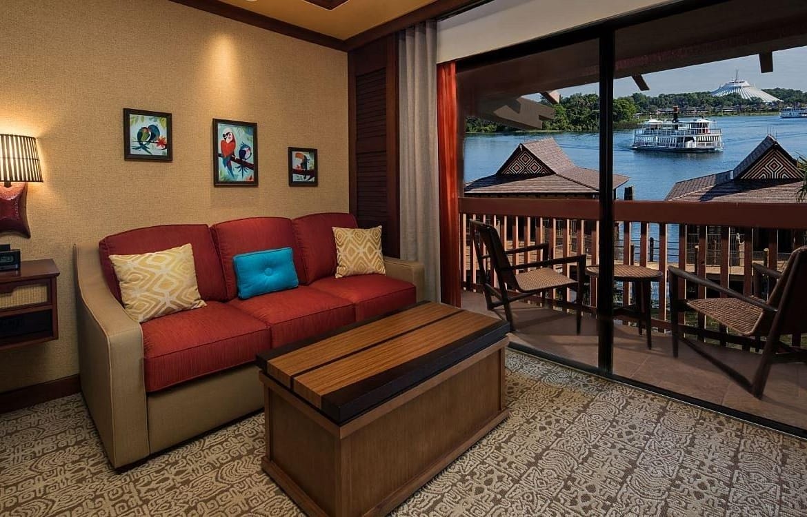 Disney’s Polynesian Villas & Bungalows Living Room View