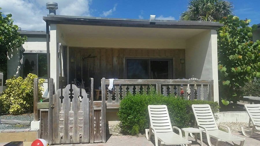 porch view of driftwood resort