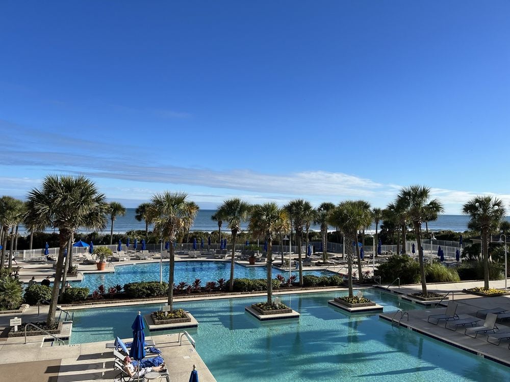 Marriott’s OceanWatch Villas at Grande Dunes Swimming Pool and Beach View