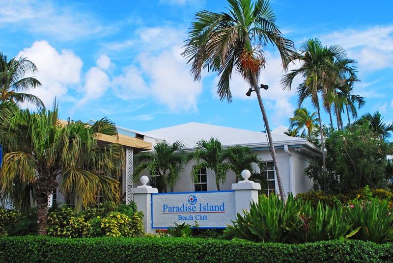 Entrance To Paradise Island beach Club