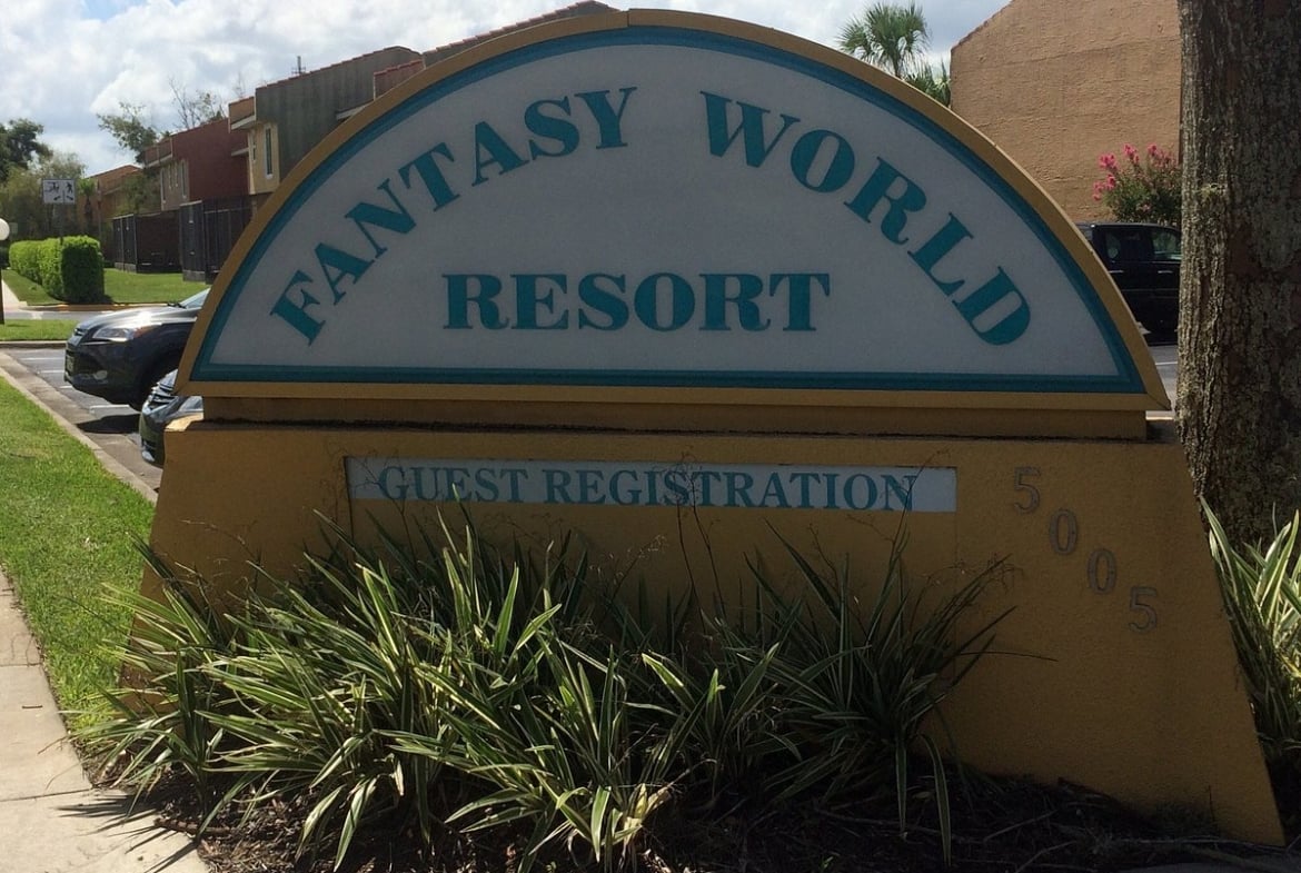 Vacation Villas At Fantasyworld sign