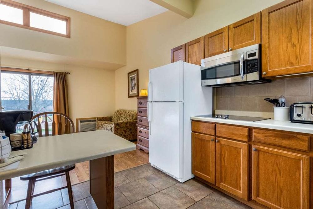 Wyndham Tamarack kitchen area