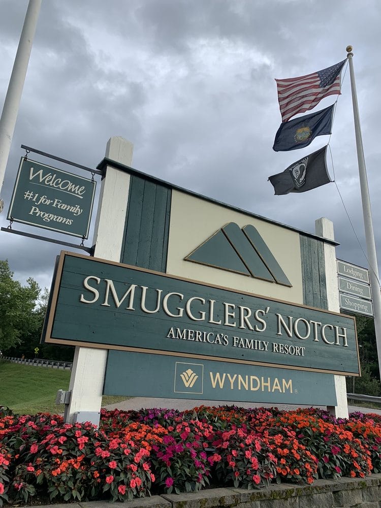 Wyndham Vacation Club Smugglers Notch sign