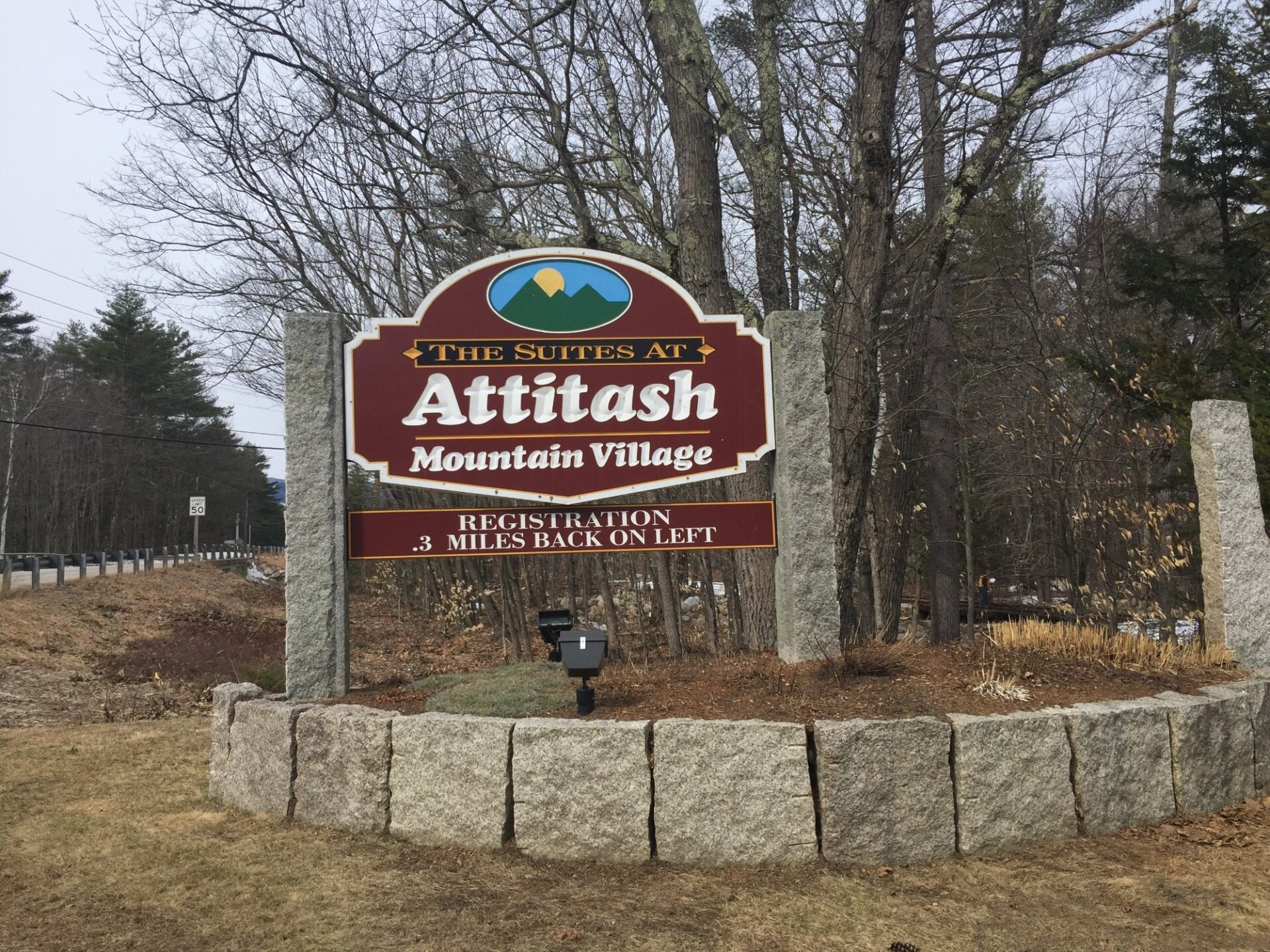 Suites At Attitash Mountain Village Sign
