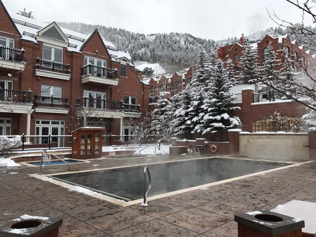 Hyatt Grand Aspen Pool Winter