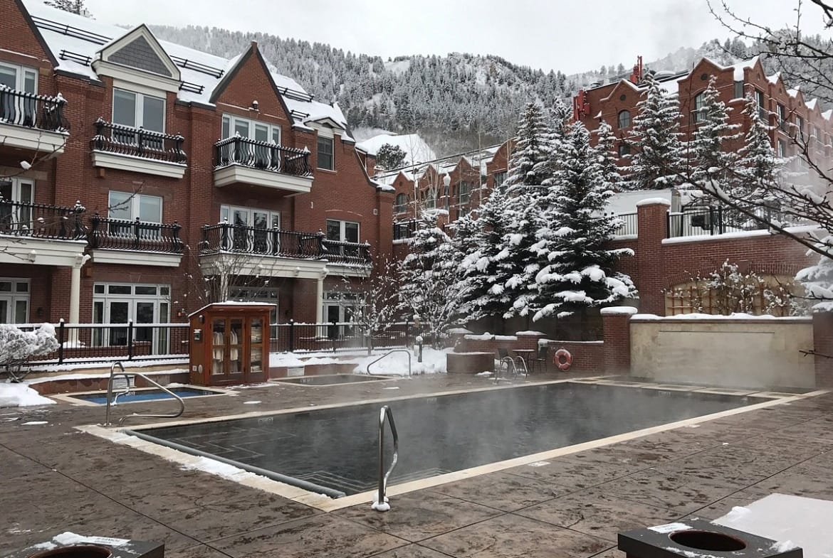 Hyatt Grand Aspen Pool Winter