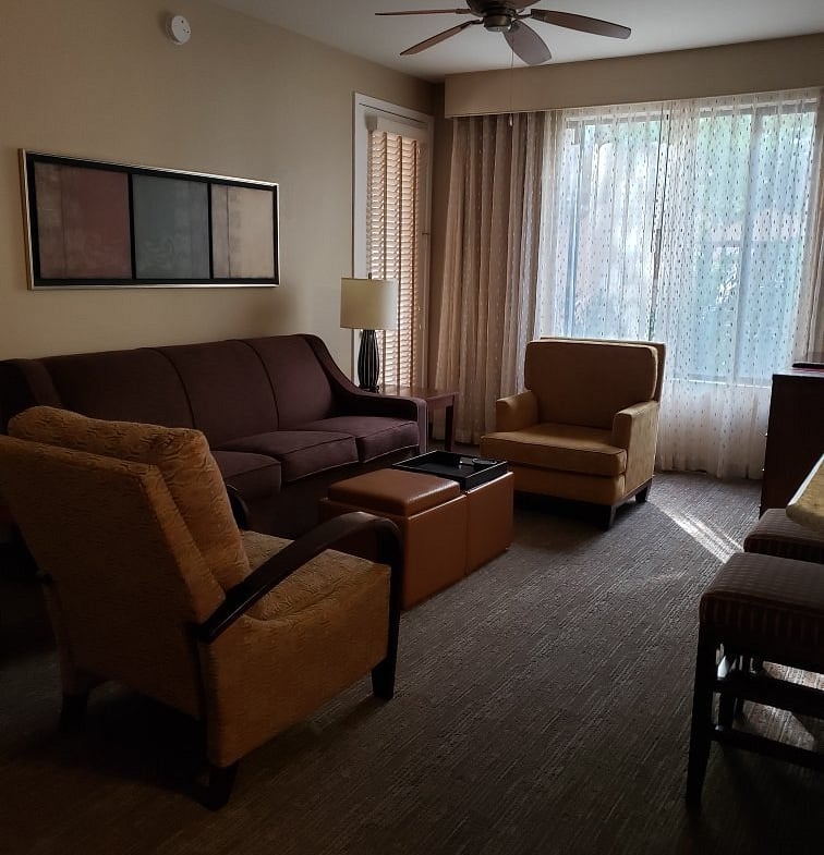 living area at timeshare