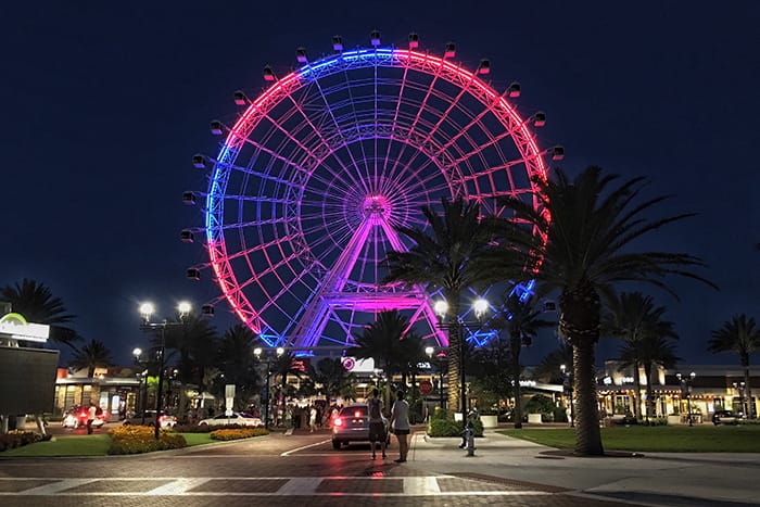 Orlando Eye at night