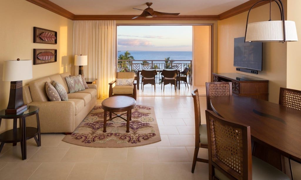 hyatt kaanapali beach living room