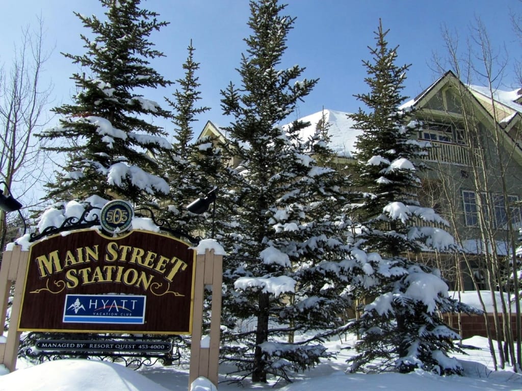 Hyatt Main Street Station Sign Breckenridge