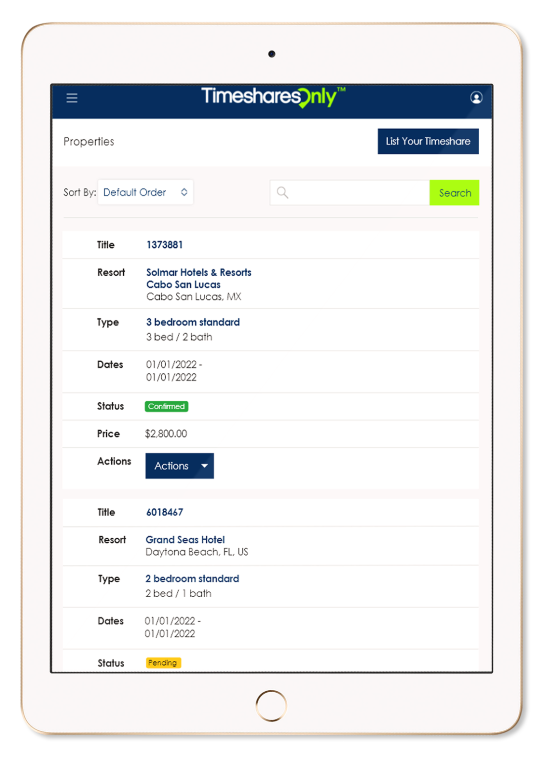 Rent Out Your Timeshare Timeshares Only