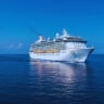 Cruise Ship Sailing on the Ocean