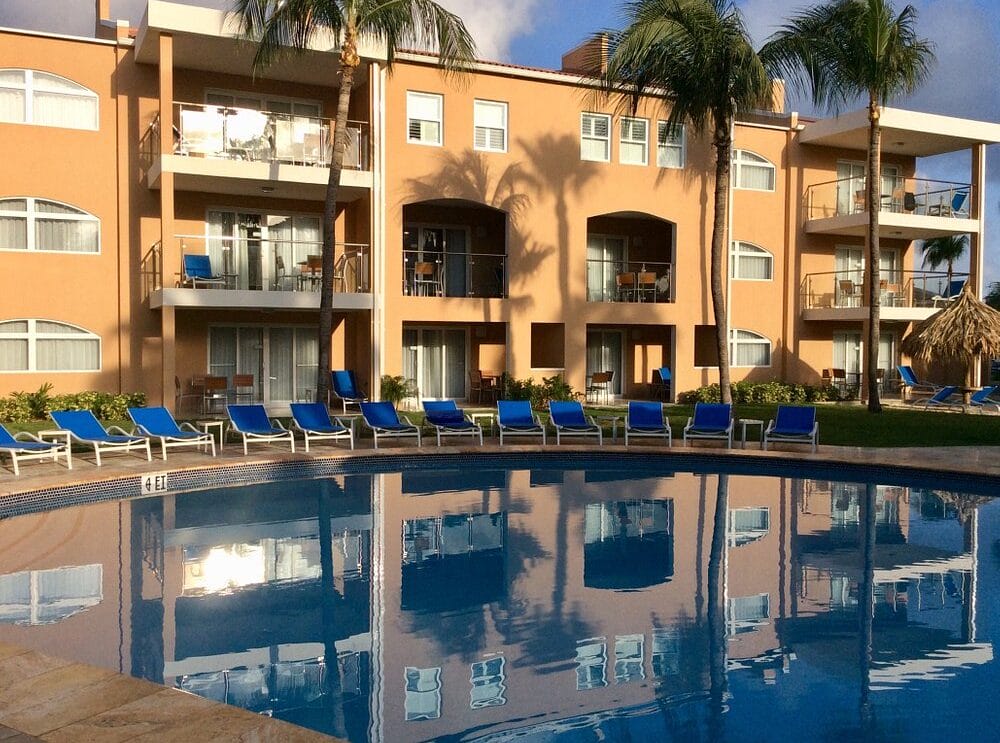 Pool at Divi Dutch Village vacation rentals, Aruba