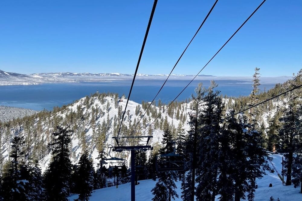 california ski resort ski out access