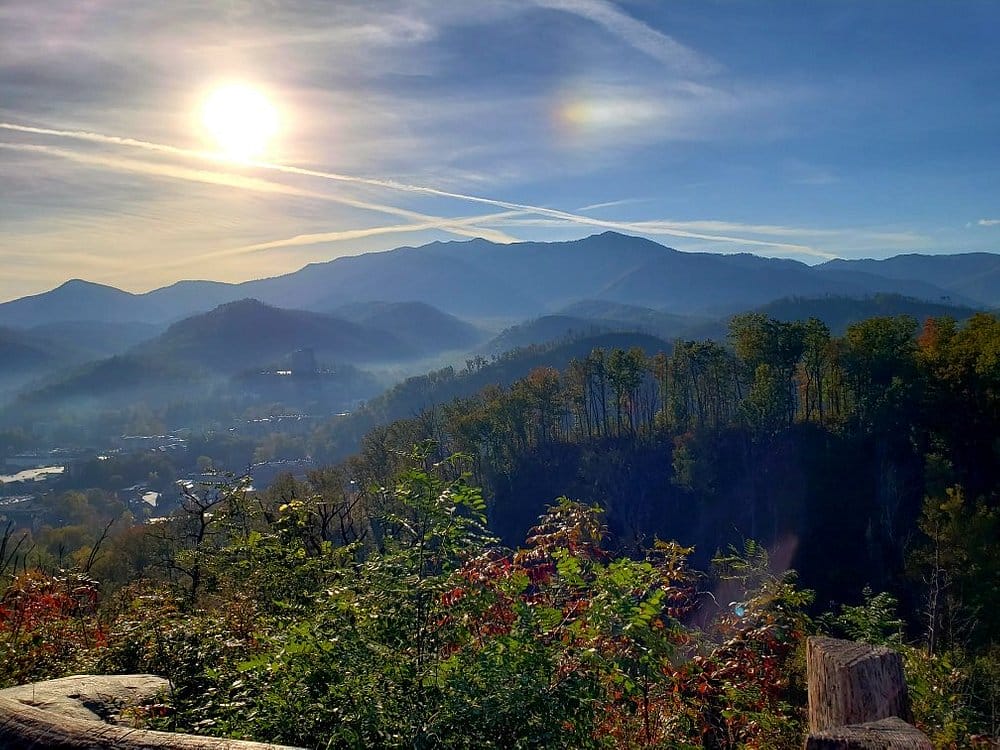 Smoky Mountains with hiking trails