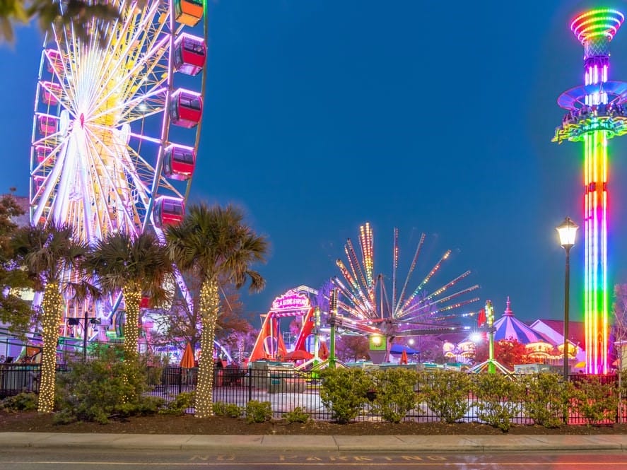 Myrtle Beach Boardwalk without low cost hotels