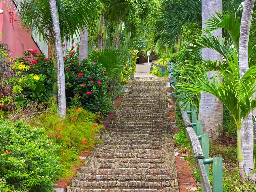Go Up the 99 Steps, an Iconic Landmark in St. Thomas