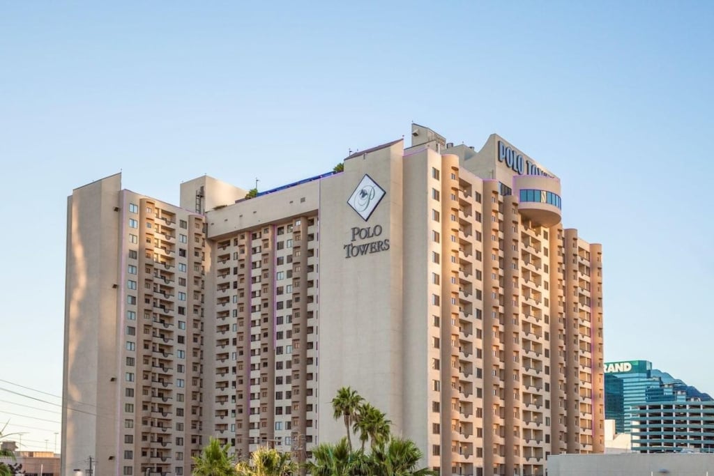 Las Vegas Diamond Resort Polo Towers For Sale Rent Hilton Grand Vacations HGVC Exterior