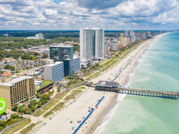 Myrtle Beach Fishing Pier on the Atlantic Ocean