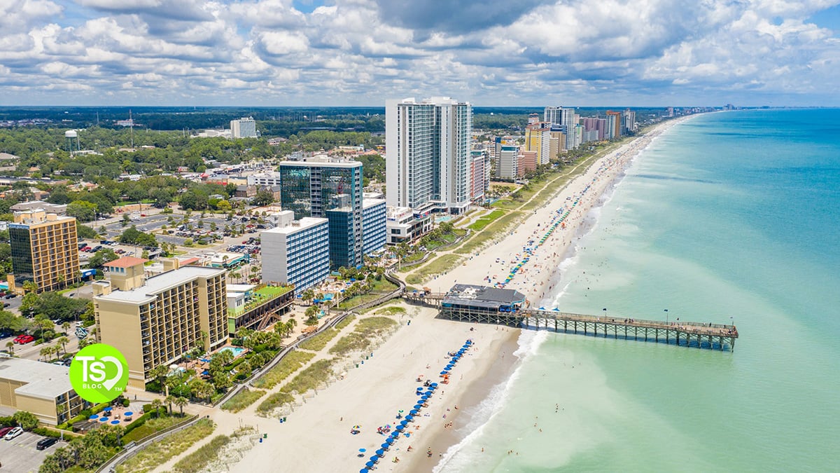 Myrtle Beach Fishing Pier on the Atlantic Ocean