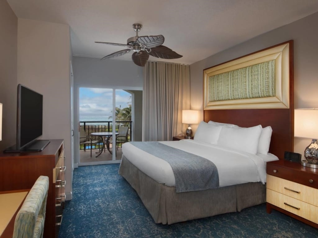 Marriott's Ocean Pointe living room and bedroom