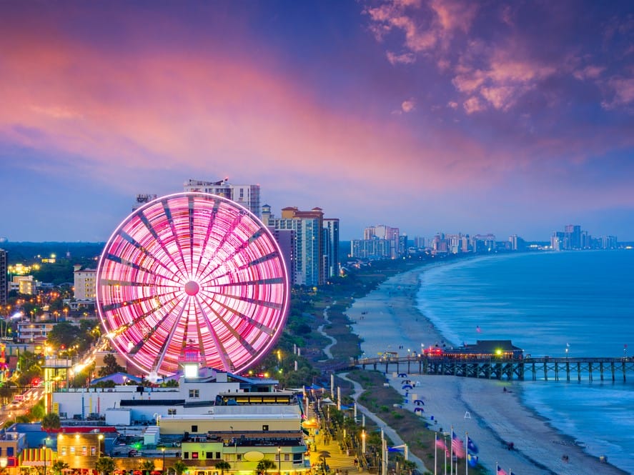 Myrtle Beach,boardwalk near the Holiday Inn Oceanfront Resort