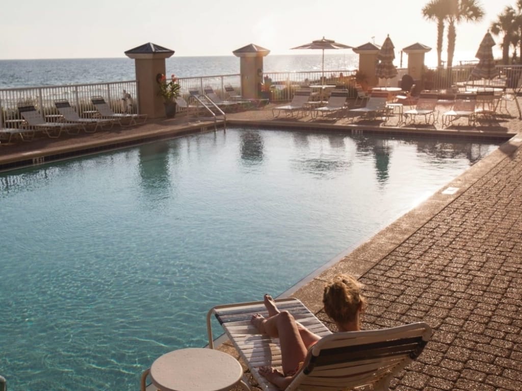 pool by beautiful panama city beach 