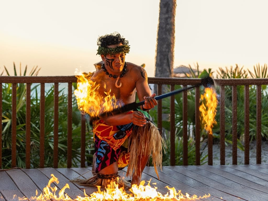 Panama City Beach Resort Fire Show