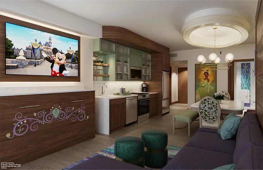 DVC Villas at Disneyland Hotel Living Room