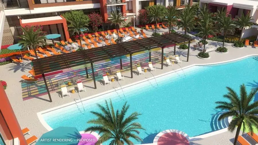 DVC Villas at Disneyland Hotel Palette Pool