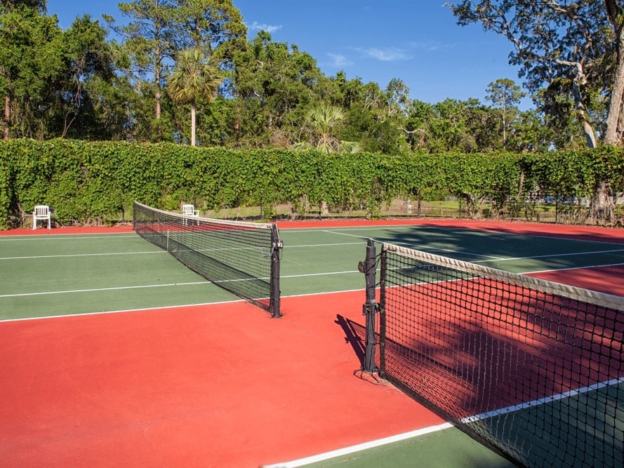 check in and enjoy a game of tennis at this Hilton Head Island rental
