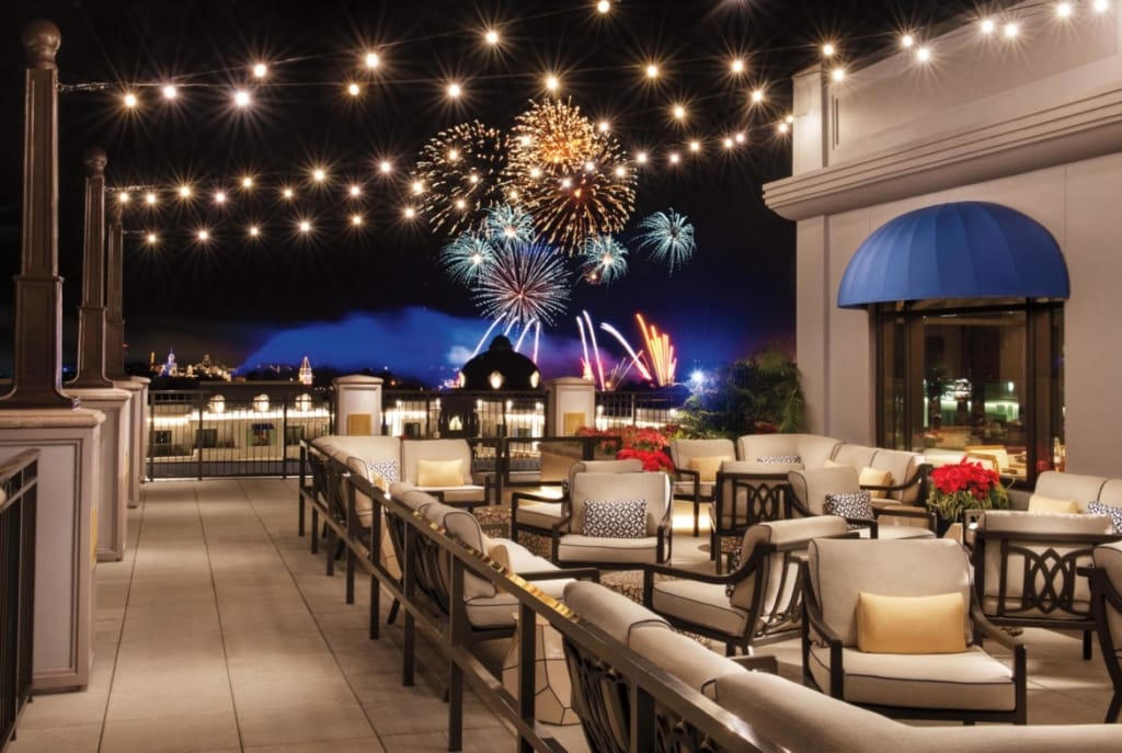 Disney's Riviera Resort Deck Near Epcot Flower and Garden Festival