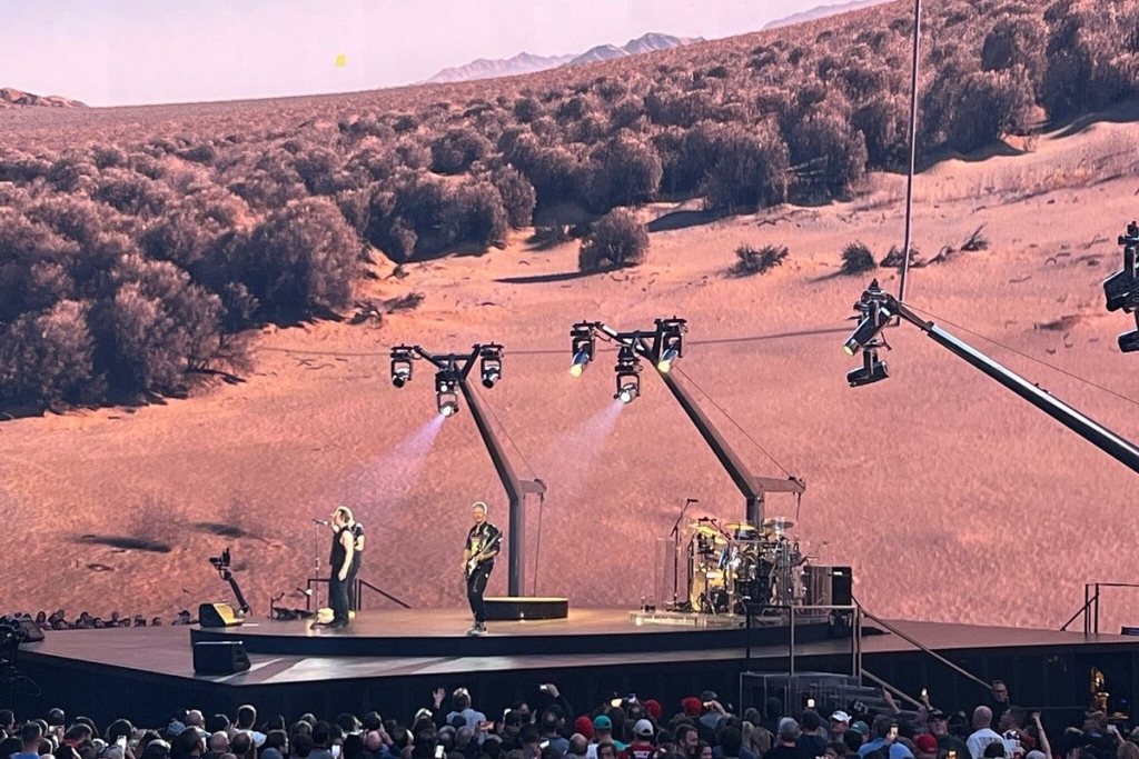 U2 Performing at Sphere