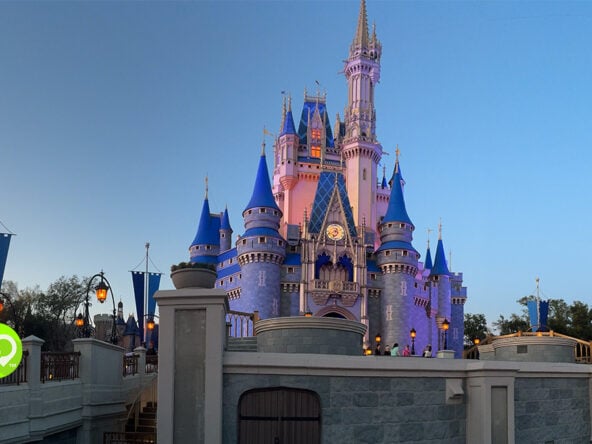 Walt Disney World Castle at Sunset