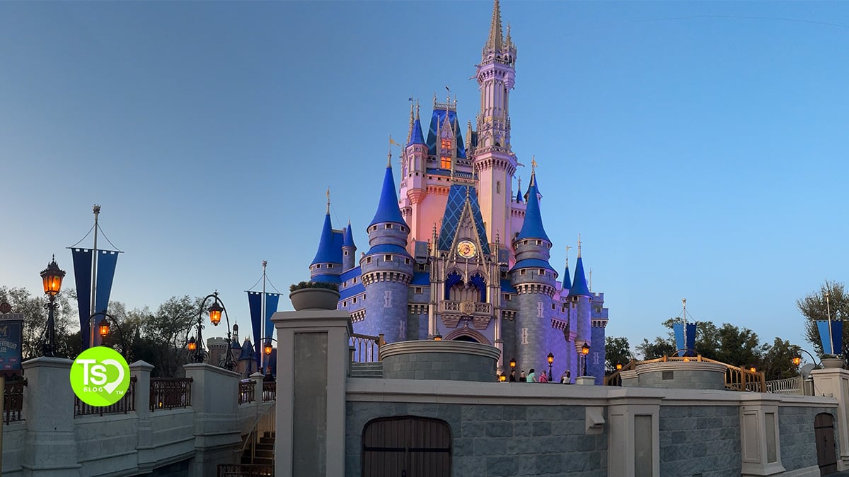 Walt Disney World Castle at Sunset