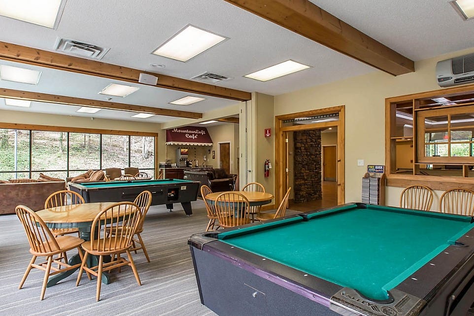 Mountain Loft Resort Gatlinburg TN Game Room