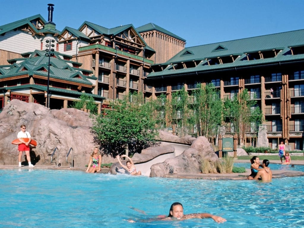 pool area and slide