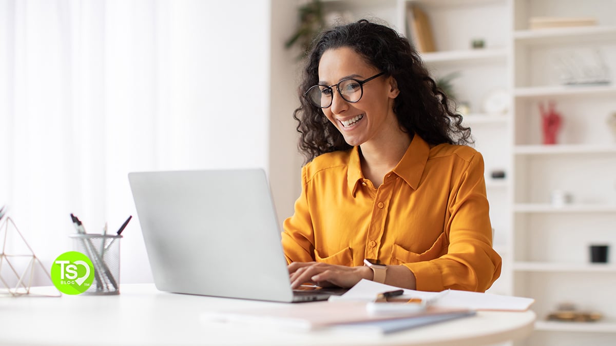 Person Browsing Internet