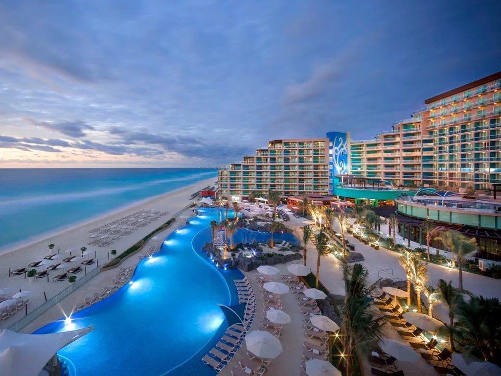 Hard Rock Hotel Cancun; one-week vacation ideas