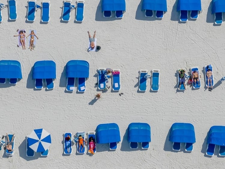 Best Beaches to Visit in July: Clearwater Beach Aerial
