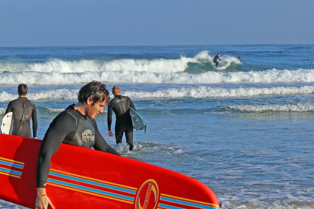 Surfing in San Diego