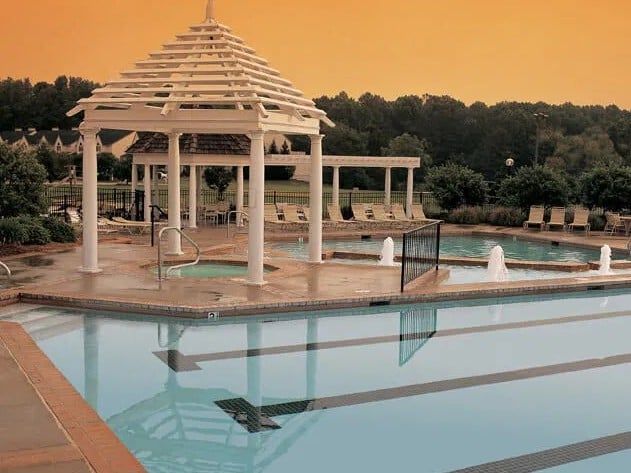 historic powhatan pool, plan with tan
