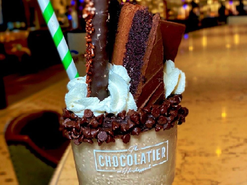 milkshake at the chocolatier